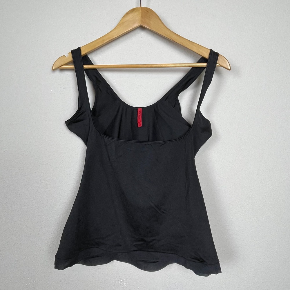 Spanx XL Black Compression‎ Tank Below Bra Shapewear Minimal Closet Staple